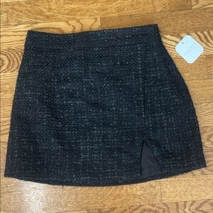 Altar'd State metallic tweed mini skirt